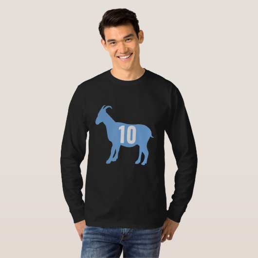 Soccer Goat 10 Argentina Tシャツ (正面フル)