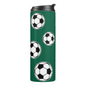 Soccer Green Personalised Kids Back to School タンブラー (回転左)