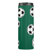 Soccer Green Personalised Kids Back to School タンブラー (裏面)