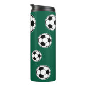 Soccer Green Personalised Kids Back to School タンブラー (回転右)