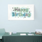 Soccer Happy Birthday Banner - Party Decoration 横断幕 (トレードショー)