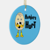 Soccer Headers Hurt セラミックオーナメント (右)