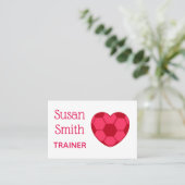 Soccer Heart pink Fußballherz Trainer Kartern 名刺 (スタンド正面)