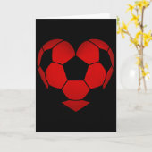 Soccer Heart Valentine's Day For Boys Girls Kids  カード (黄色い花)