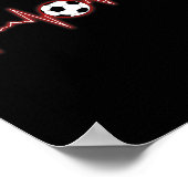 Soccer Heartbeat Shirt - Soccer Byll Heartbeat  ポスター (角)