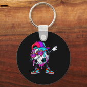 Soccer Ice Cream Drip Dabbing Sprinkles Srts Boys  キーホルダー (正面)