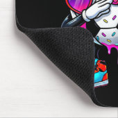 Soccer Ice Cream Drip Dabbing Sprinkles Srts Boys  マウスパッド (コーナー)