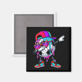 Soccer Ice Cream Drip Dabbing Sprinkles Srts Boys  マグネット (正面/裏面)