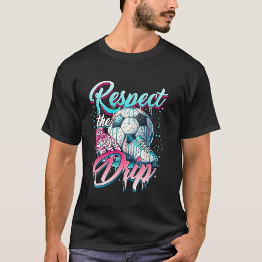 Soccer Ice Cream Sprinkles Theme Youth Respect The Tシャツ (正面)