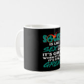 Soccer Is Always Great No Problem The Play Win Mom コーヒーマグカップ (正面左)
