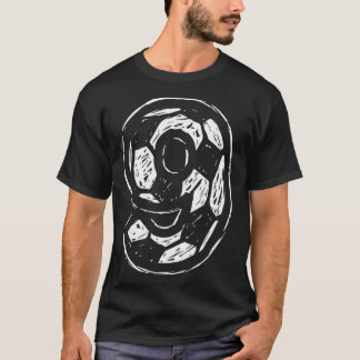 Soccer Jersey Number 9 Sketched Soccer Ll Style Sp Tシャツ