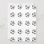 Soccer Kids Boy Birthday Party Invitation 招待状 (裏面)