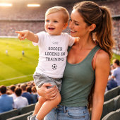 Soccer Legend Training Baby Name Outfit ベビーTシャツ