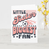 Soccer Little Sister Biggest Fan カード (黄色い花)