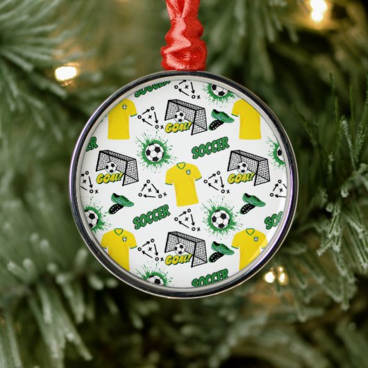 Soccer Lover Christmas Ornament Keepsake メタルオーナメント (ツリー)