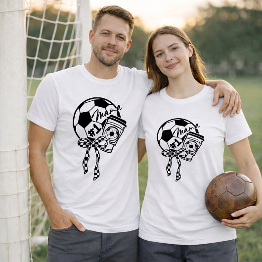 Soccer Mama Coffee Bow Style Tシャツ