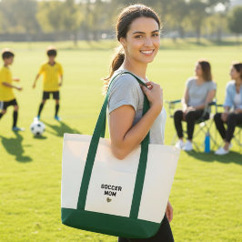 Soccer Mama Cotton Canvas Tote Bag - Sports Mom トートバッグ