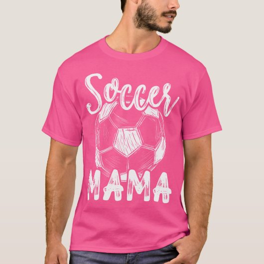 Soccer Mama Women Family Matching Team Player Socc Tシャツ (正面)