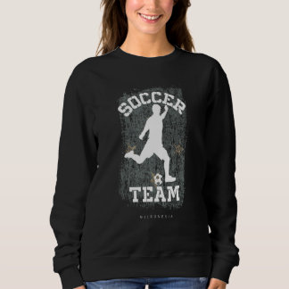 Soccer Micronesia Flag Football Team Soccer Player スウェットシャツ