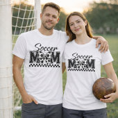 Soccer Mom Checkered Bow Tシャツ