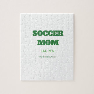 SOCCER MOM FOOTBALL MOTHERS DAY GIFTS GREEN SIMPLE ジグソーパズル