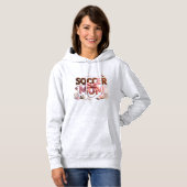 Soccer Mom Hoodie – Faux Yarn Cozy Pullover Gift パーカ (正面フル)