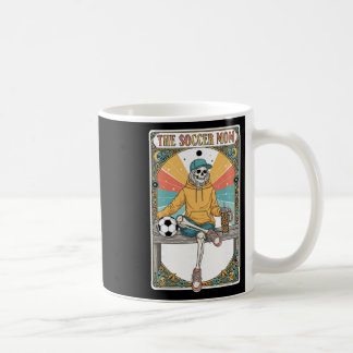 Soccer Mom Tarot Card Skeleton Coffee Byll Sidelin コーヒーマグカップ