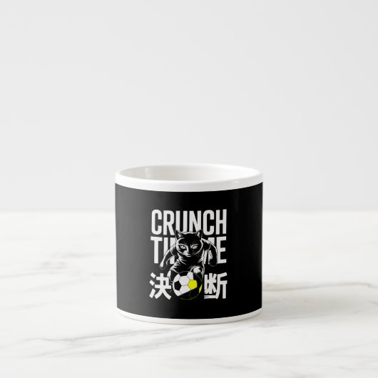 Soccer Mug – Perfect Gift for Cat Lovers & Sports エスプレッソカップ (正面)