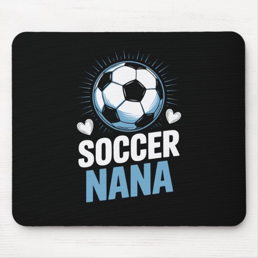 Soccer Nana Supporting Her Grandkids Every Weekend マウスパッド (正面)