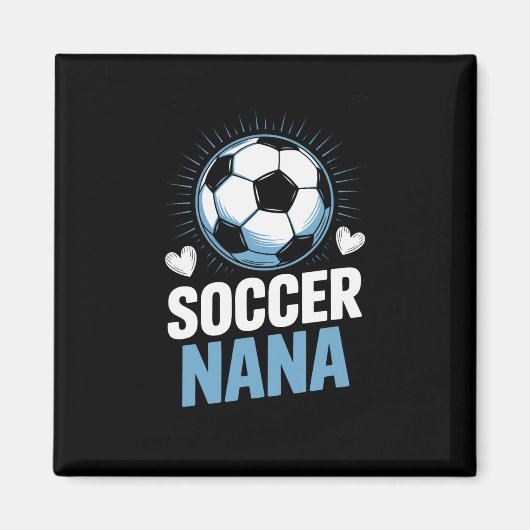Soccer Nana Supporting Her Grandkids Every Weekend マグネット (正面)
