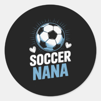 Soccer Nana Supporting Her Grandkids Every Weekend ラウンドシール