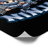 Soccer Ninja Player Martial Arts Karate  ポスター (角)