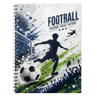 Soccer Notebook | Blue Green Football Player Journ ノートブック
