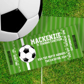 Soccer Novelty Ticket Personalized 招待状