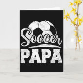 Soccer Papa Soccer Player Game Day Father's Day  カード (黄色い花)