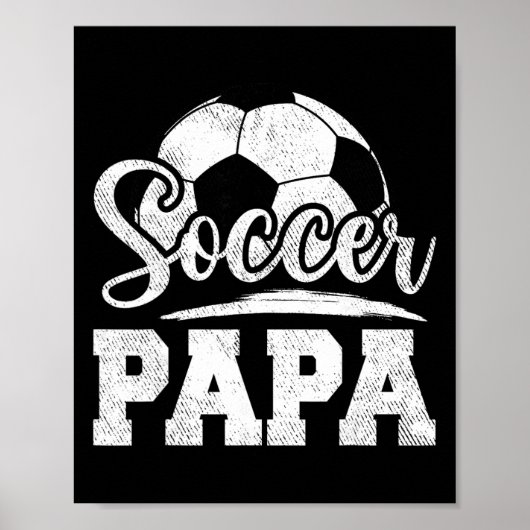 Soccer Papa Soccer Player Game Day Father's Day  ポスター (正面)