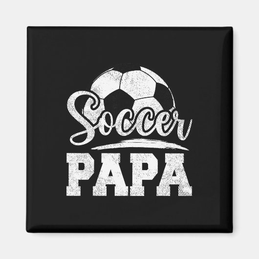 Soccer Papa Soccer Player Game Day Father's Day  マグネット (正面)