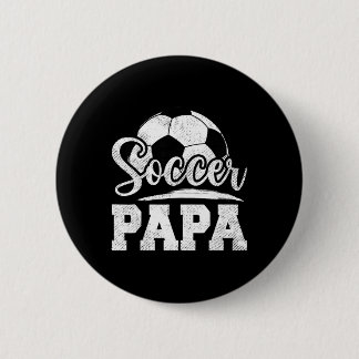 Soccer Papa Soccer Player Game Day Father's Day  缶バッジ
