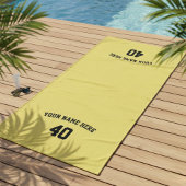 Soccer Personalized Towel with Custom Name バスタオル