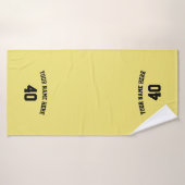 Soccer Personalized Towel with Custom  Name バスタオル (バスタオル)