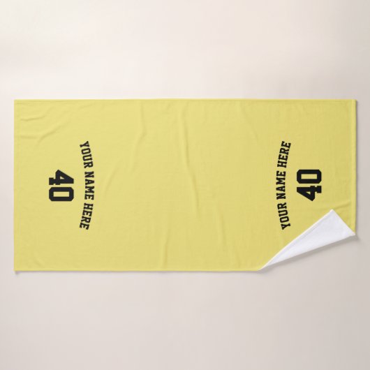 Soccer Personalized Towel with Custom  Name バスタオル (バスタオル)