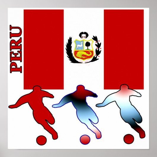Soccer Peru Poster ポスター (正面)