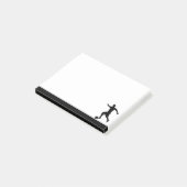 Soccer Player Athlete Sport Silhouette ポストイット (アングル)