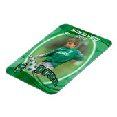 Soccer Player - Decorative Photo Print Template マグネット (左側)