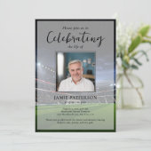 Soccer Player Fan Life Celebration Photo Funeral 招待状 (スタンド正面)