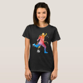 Soccer Player Football Graphic Soccer Tシャツ (正面フル)