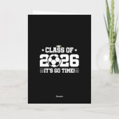 Soccer Player Graduation Class of 2026 Senior カード (裏面)