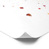 Soccer player in watercolor ポスター (角)