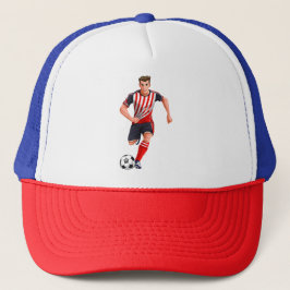 Soccer player man キャップ