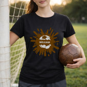Soccer Player Personalized Name Splash Ball Tシャツ